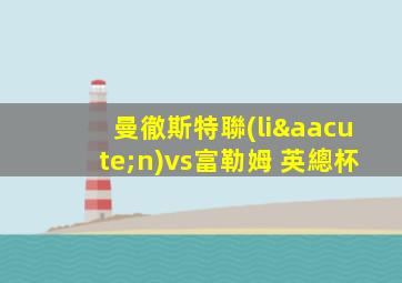 曼徹斯特聯(lián)vs富勒姆 英總杯